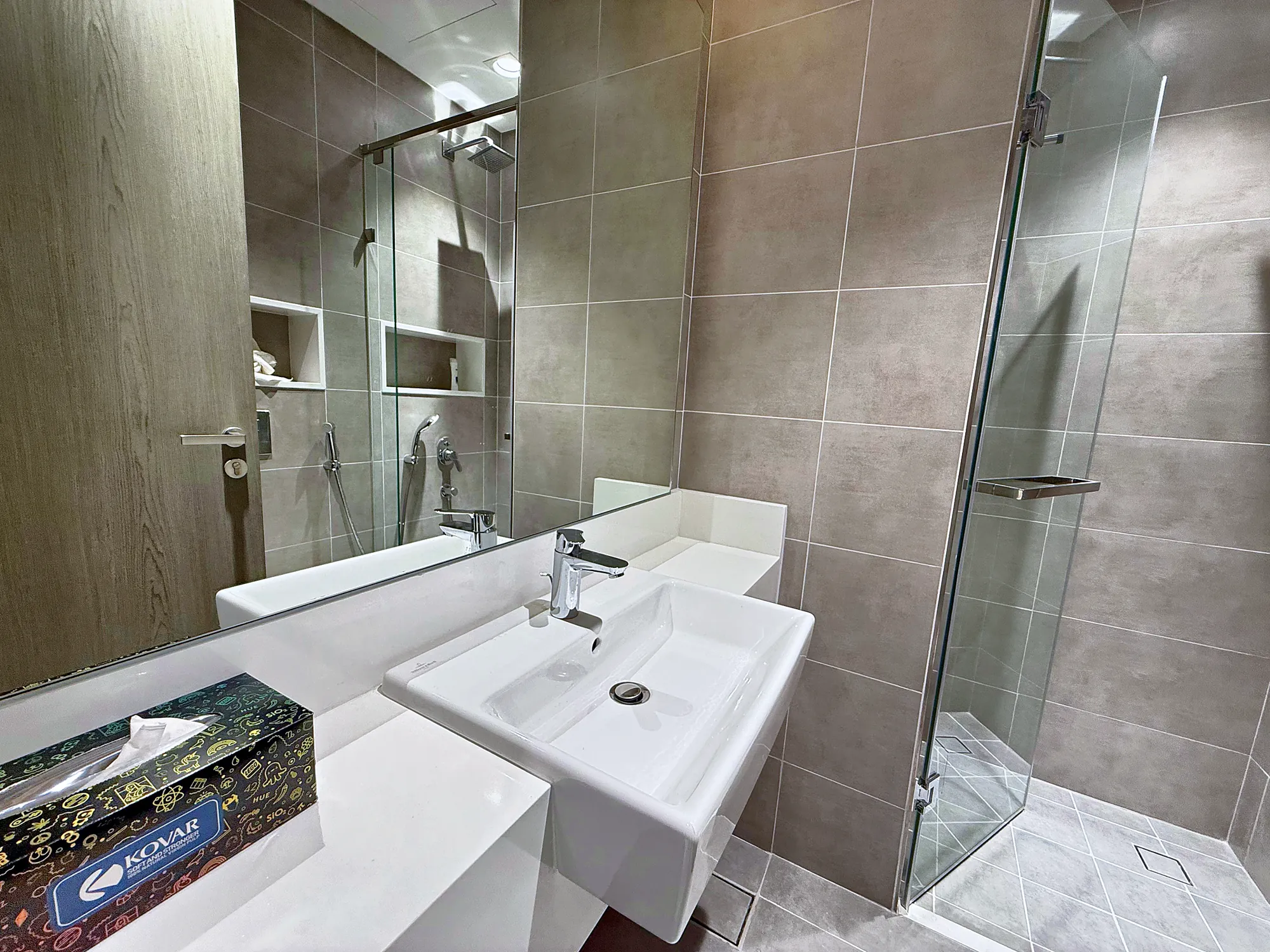 Bathroom with walk-in shower