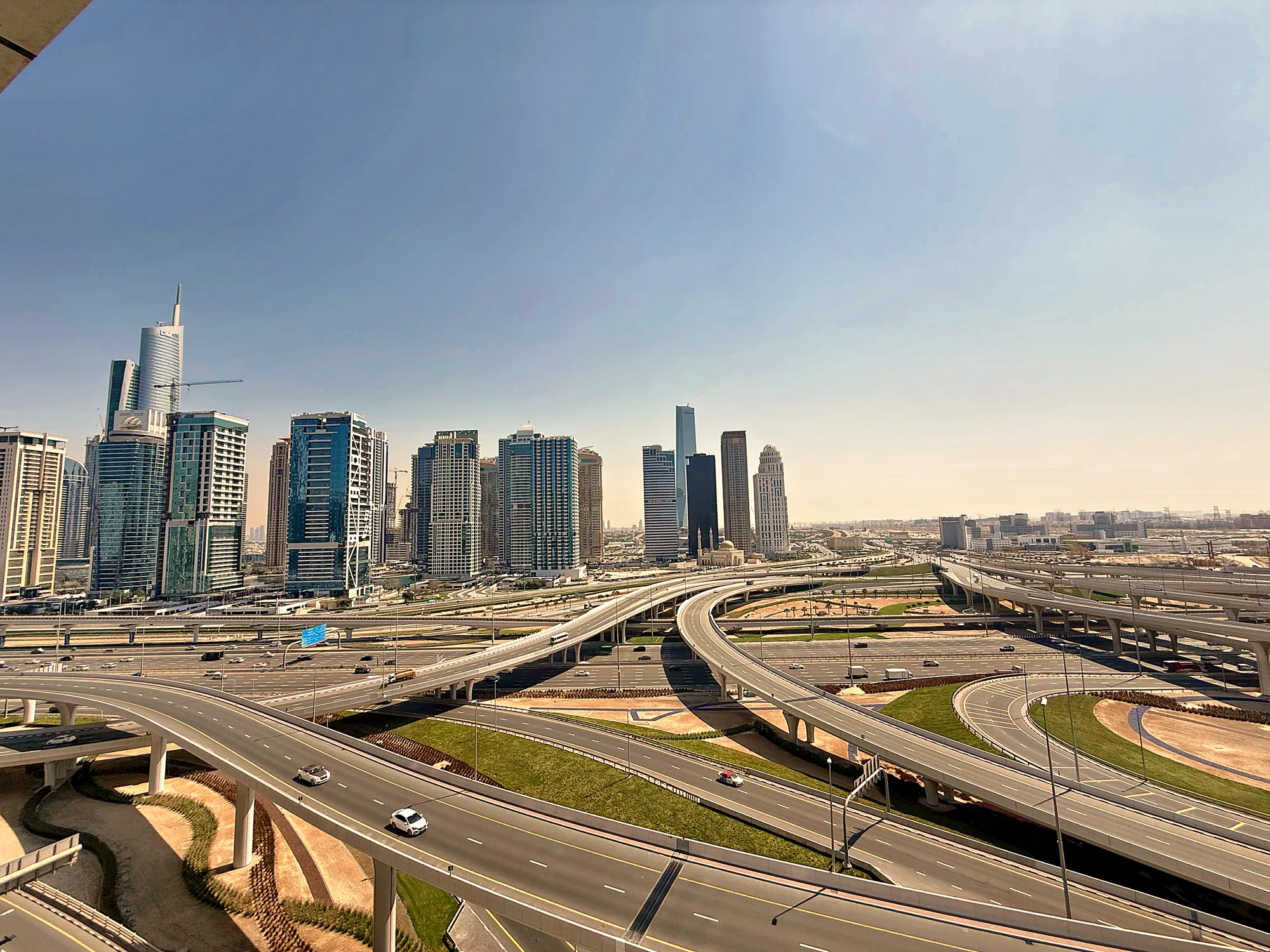Partial Marina view — Dubai Marina and JLT towers