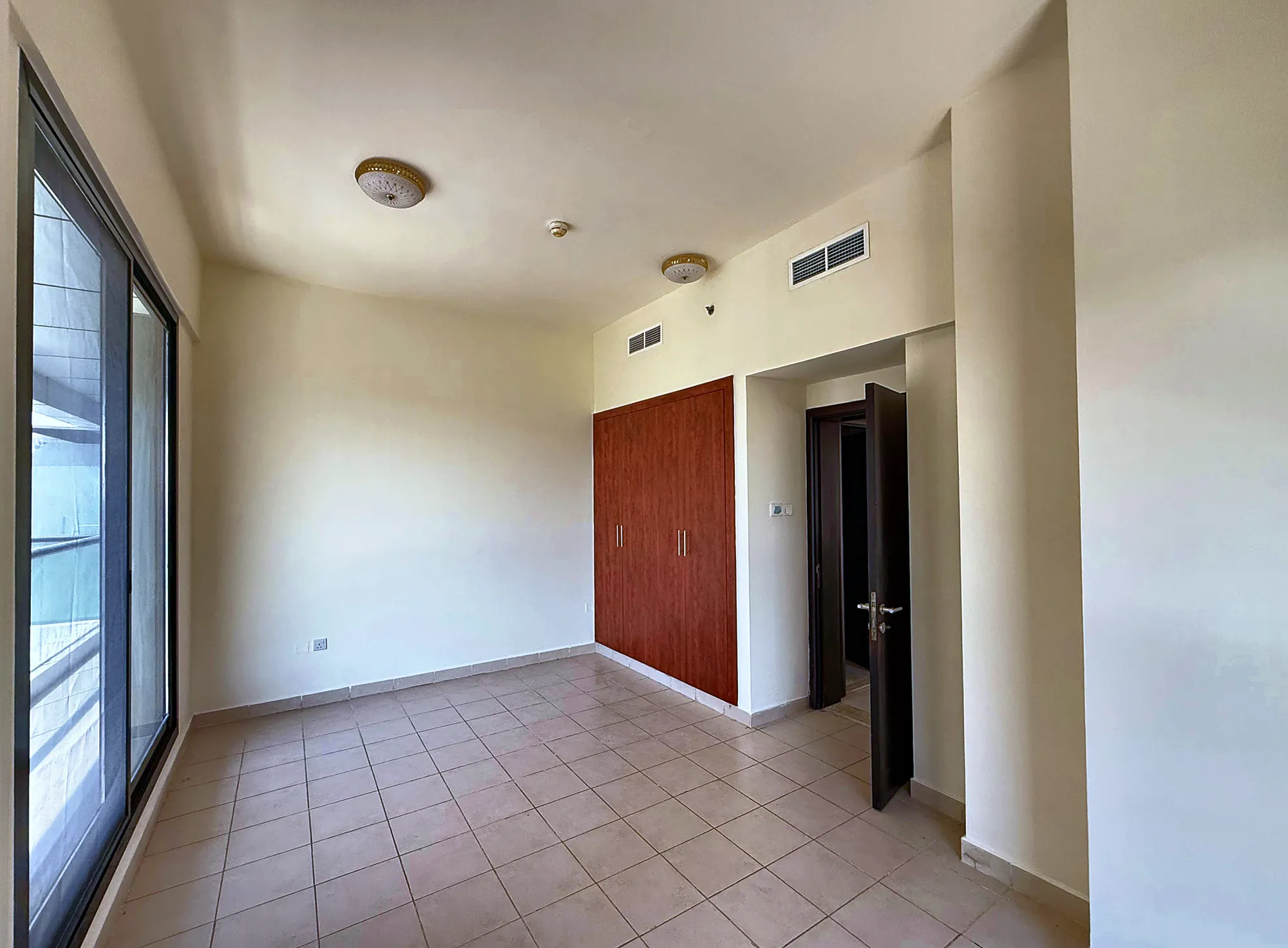 Bedroom with built-in wardrobes
