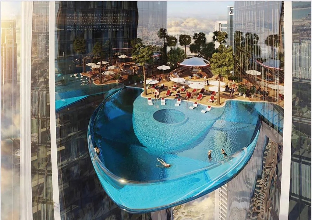 Sky pool — render